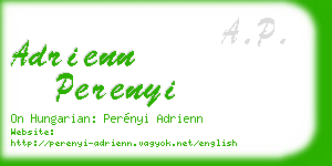 adrienn perenyi business card